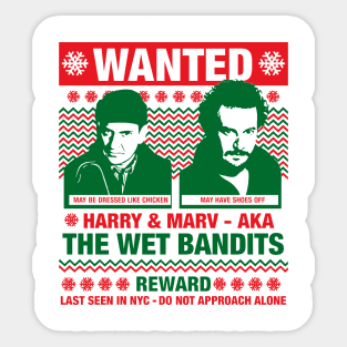 The Wet Bandits // Ugly Christmas Sticker